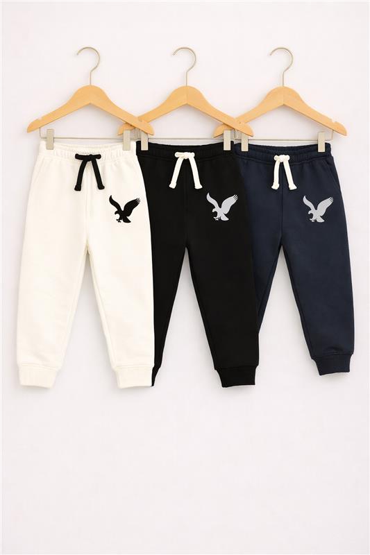 Set of 3 Joggers (Navy, Black & White) – EG