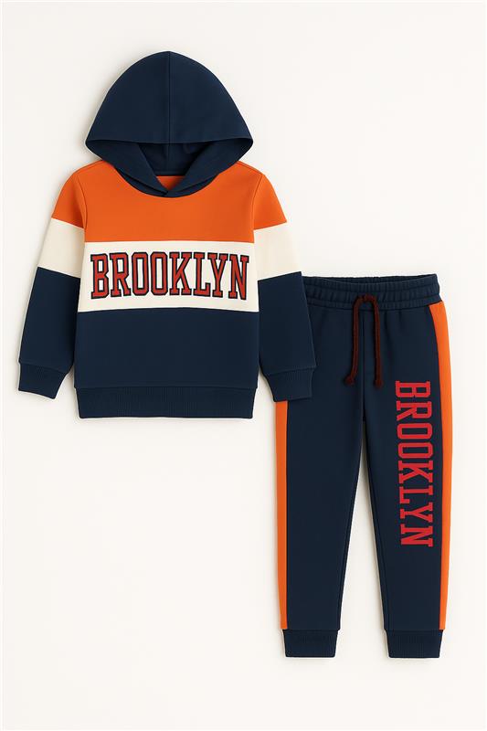 Baby Boy Brooklyn Hoodie With Trouser Long Sleeve Imported Hoodie