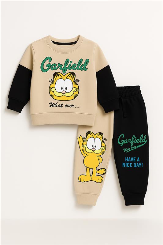 Kids Garfield Printed Winter Tracksuit Set