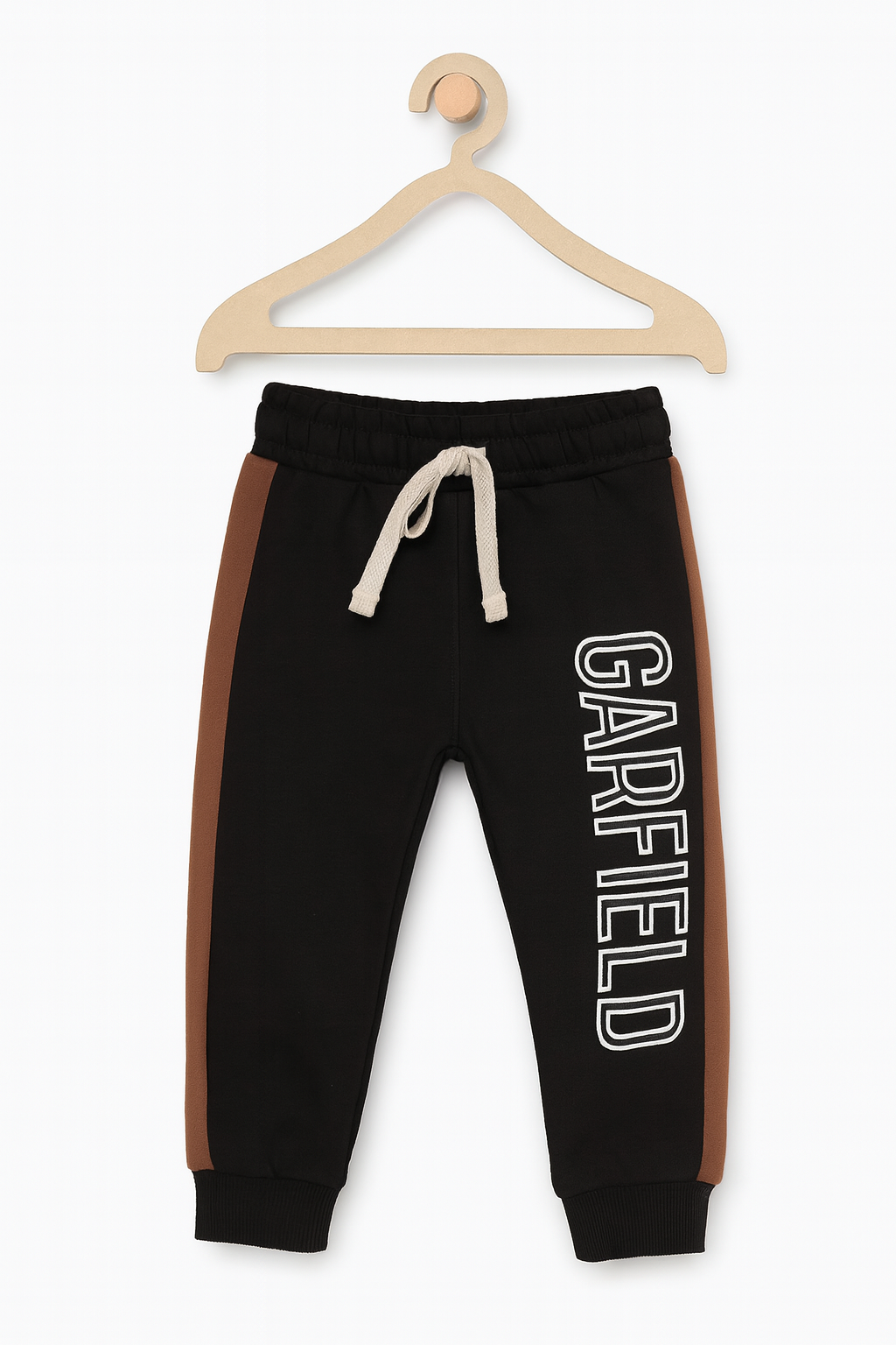 Kids Grey ,brown & black Garfield Print Sweatshirt With Panel Trouser Premium Quality Set