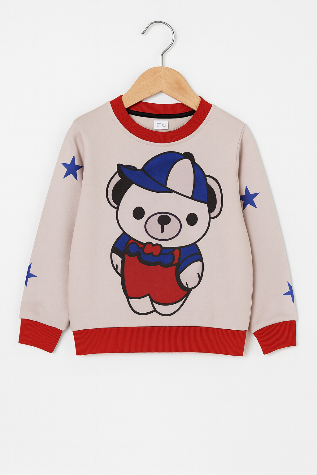 Kids Sweatshirt Bear Print Premium Quality Casual Long Sleeve