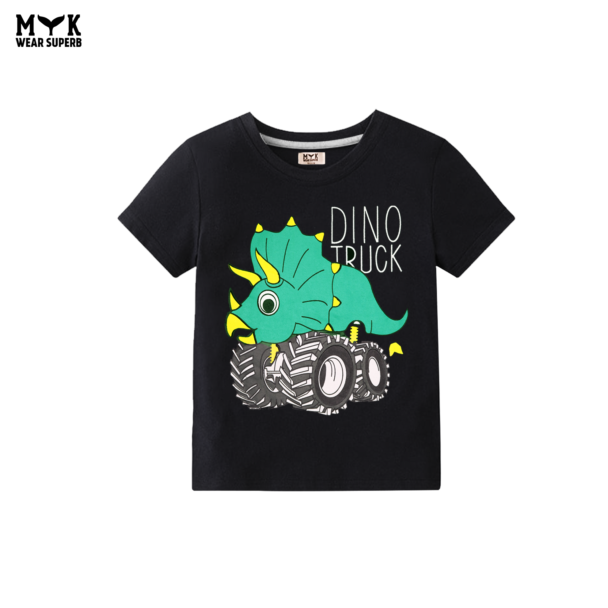 Dino Truck Summer Shorts Set for Boys
