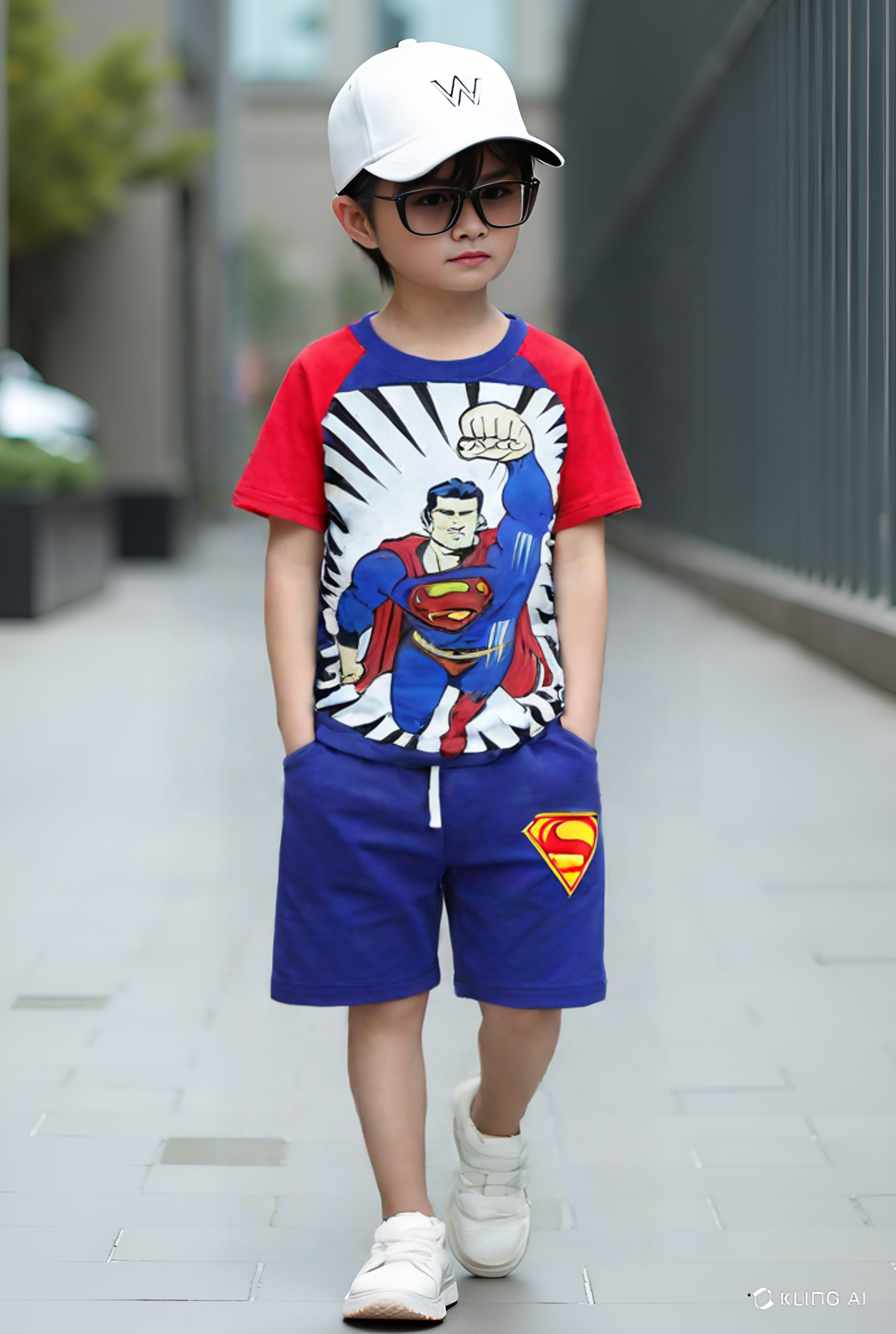 Superman Kids Summer T-Shirt & Shorts Set