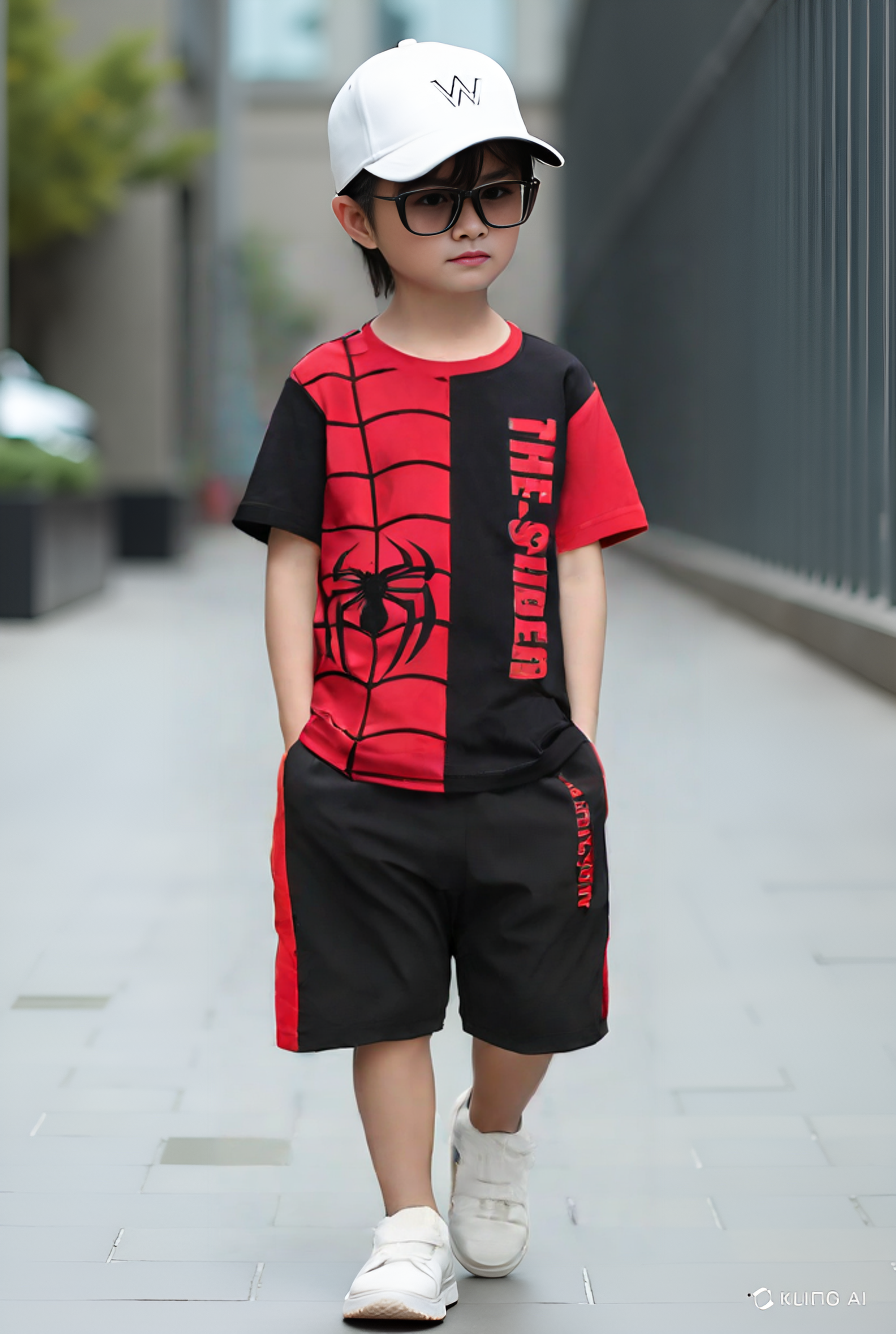 The Spider Boys’ Summer Set – Red & Black Superhero Edition