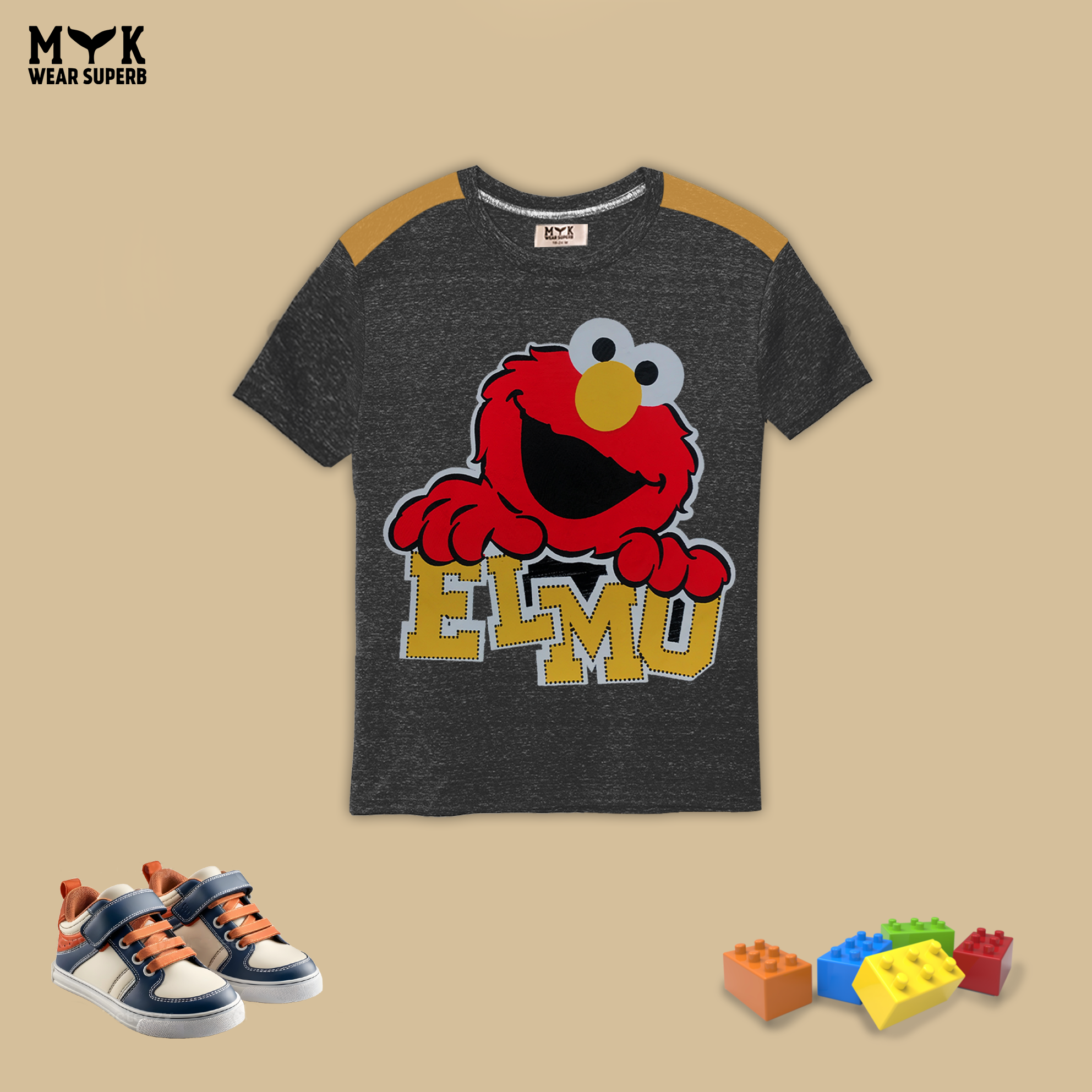 Elmo Fun Graphic Summer Outfit for Kids