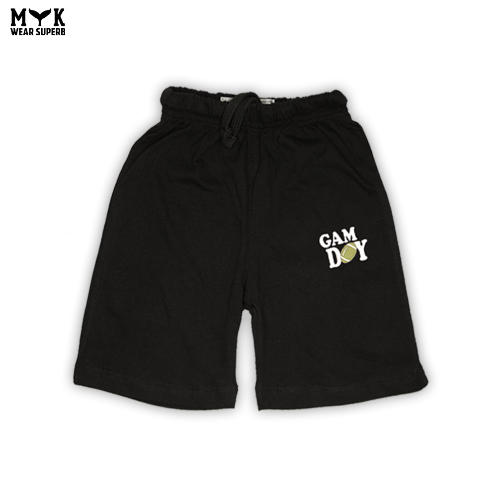 Kids’ Sleeveless “Game Day” Summer Tank Top & Shorts Set – Olive Green & Black