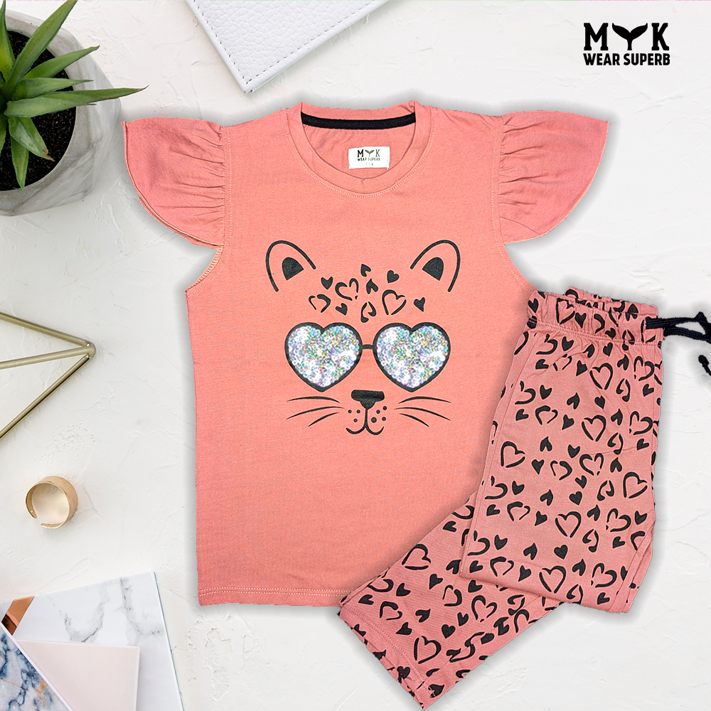 MYK Baby Girl Carter's Leopard Print Tops & Bottoms Pajama Set