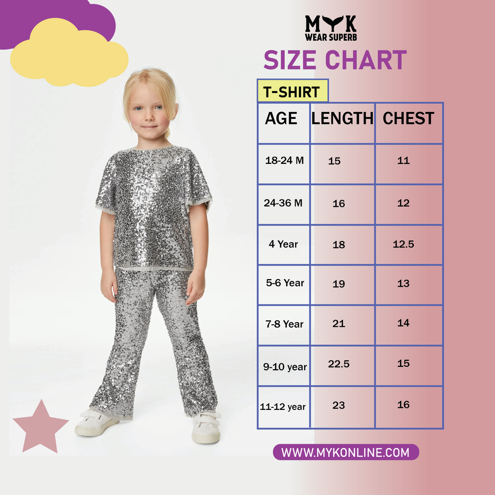 Unicorn Baby Girl Sequence Tee