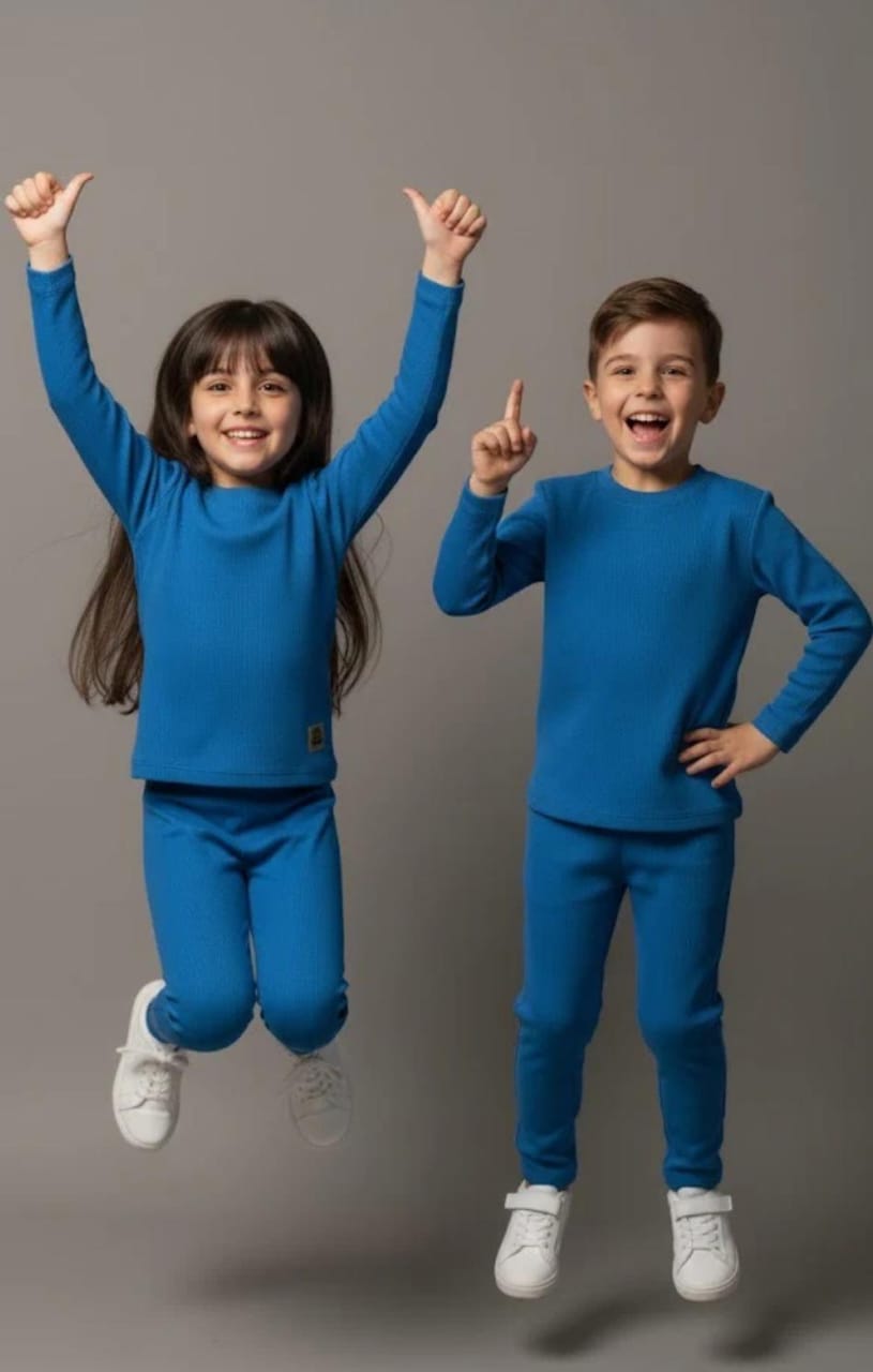 Boys and Girls Blue Kids Inner Suit