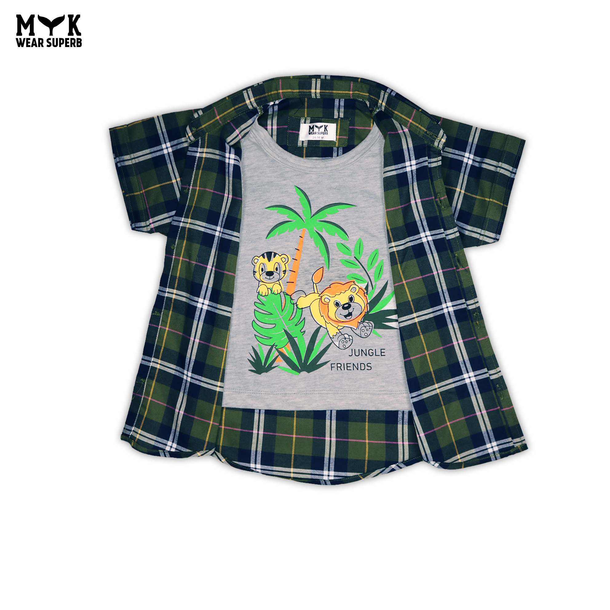 Jungle Friends Boys' Summer Outfit