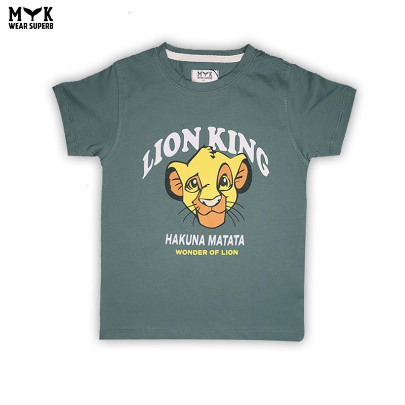 Boys' Lion King "Hakuna Matata" Summer T-Shirt – Green