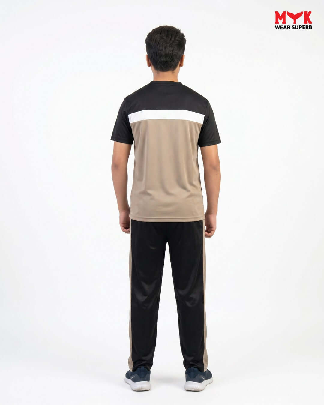Black & Beige MYK Tracksuit