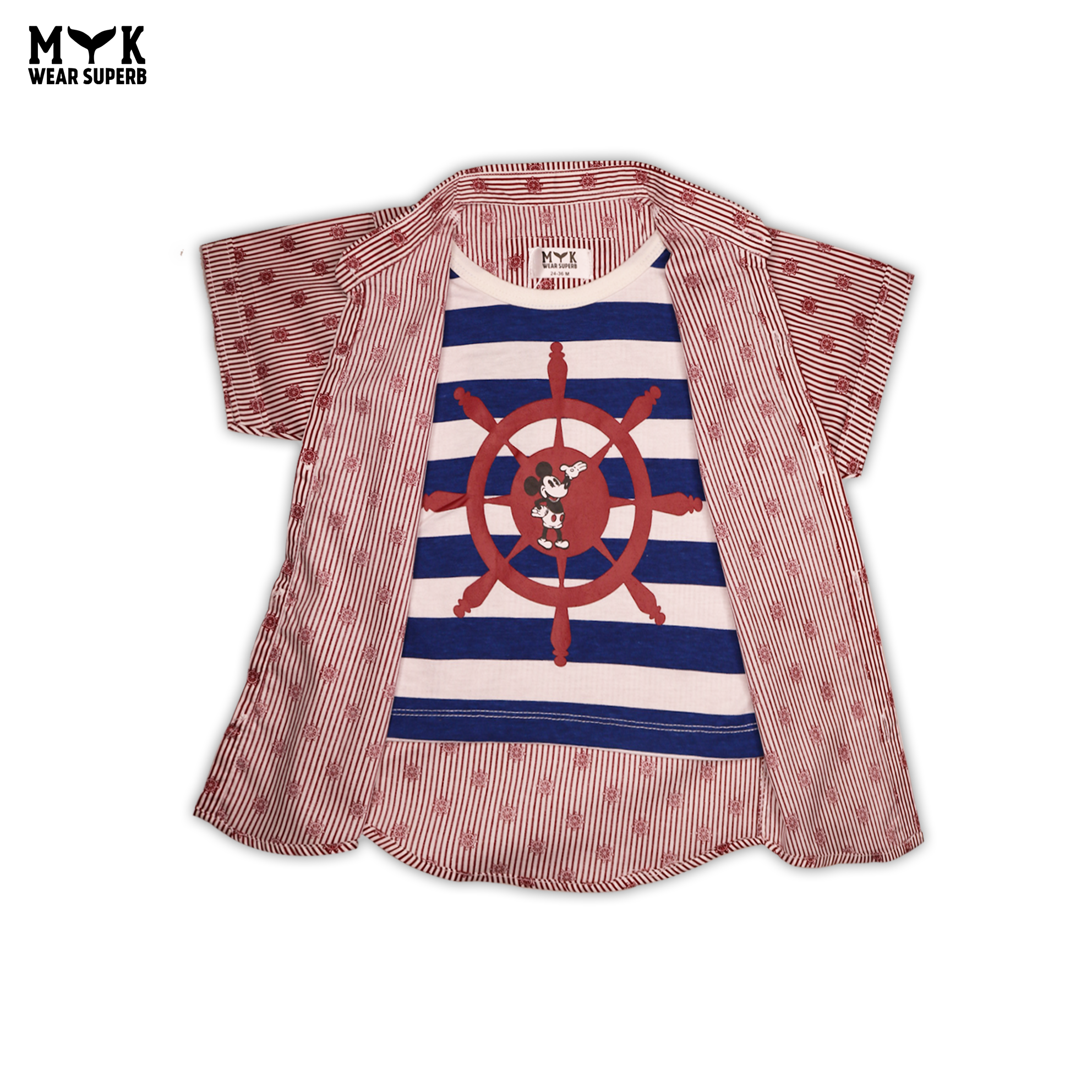 Nautical Mickey Boys' Summer Outfit – Sail in Style