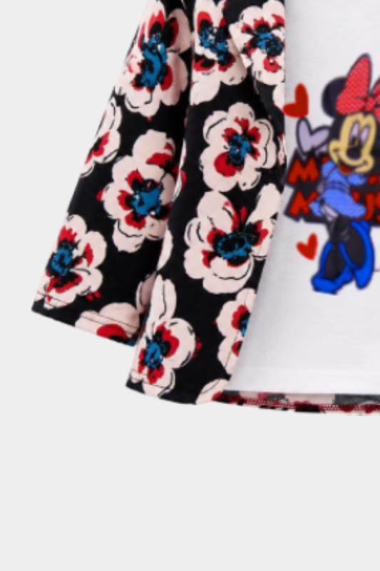 Girls Black Floral 3 Piece Summer Co-Ord Outfit Set for Kids - MYK_Fatimas