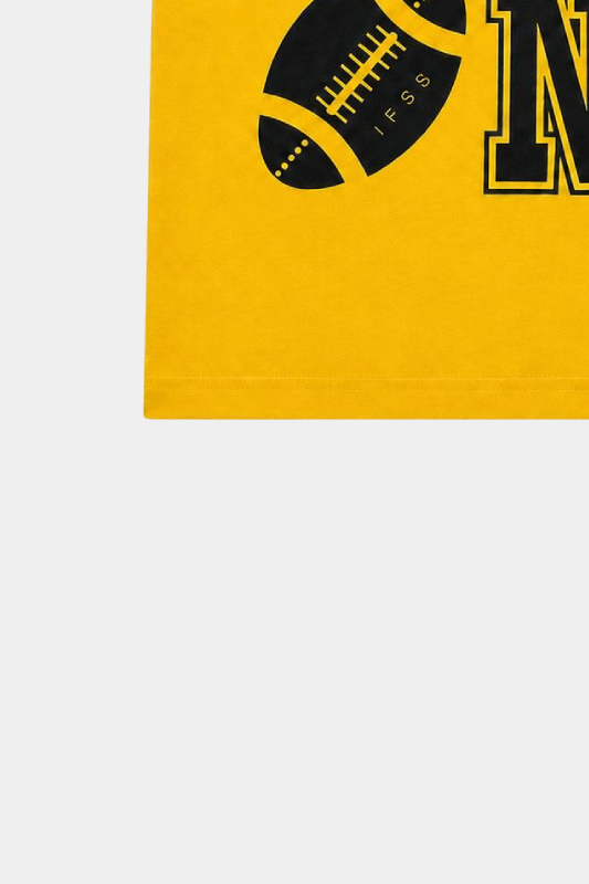 Boys Yellow & Black Game On Shorts Set – Summer Outfit - MYK_Fatimas