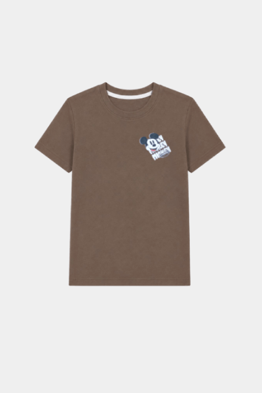 Boys Brown Cartoon Printed Nicker Shirt – Summer Outfit - MYK_Fatimas