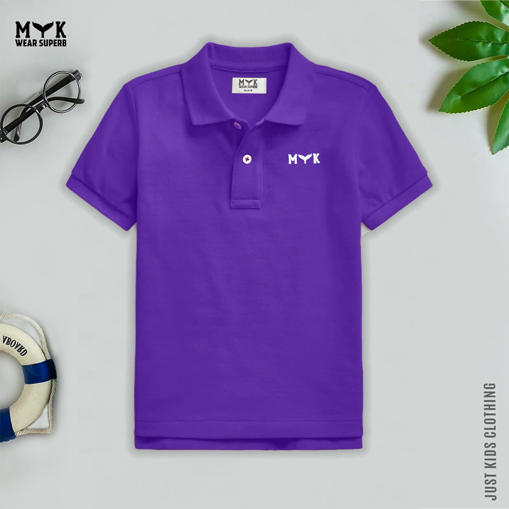 myk purple polo