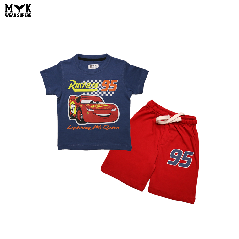 Lightning McQueen "Rusteze 95" T-Shirt & Shorts Set
