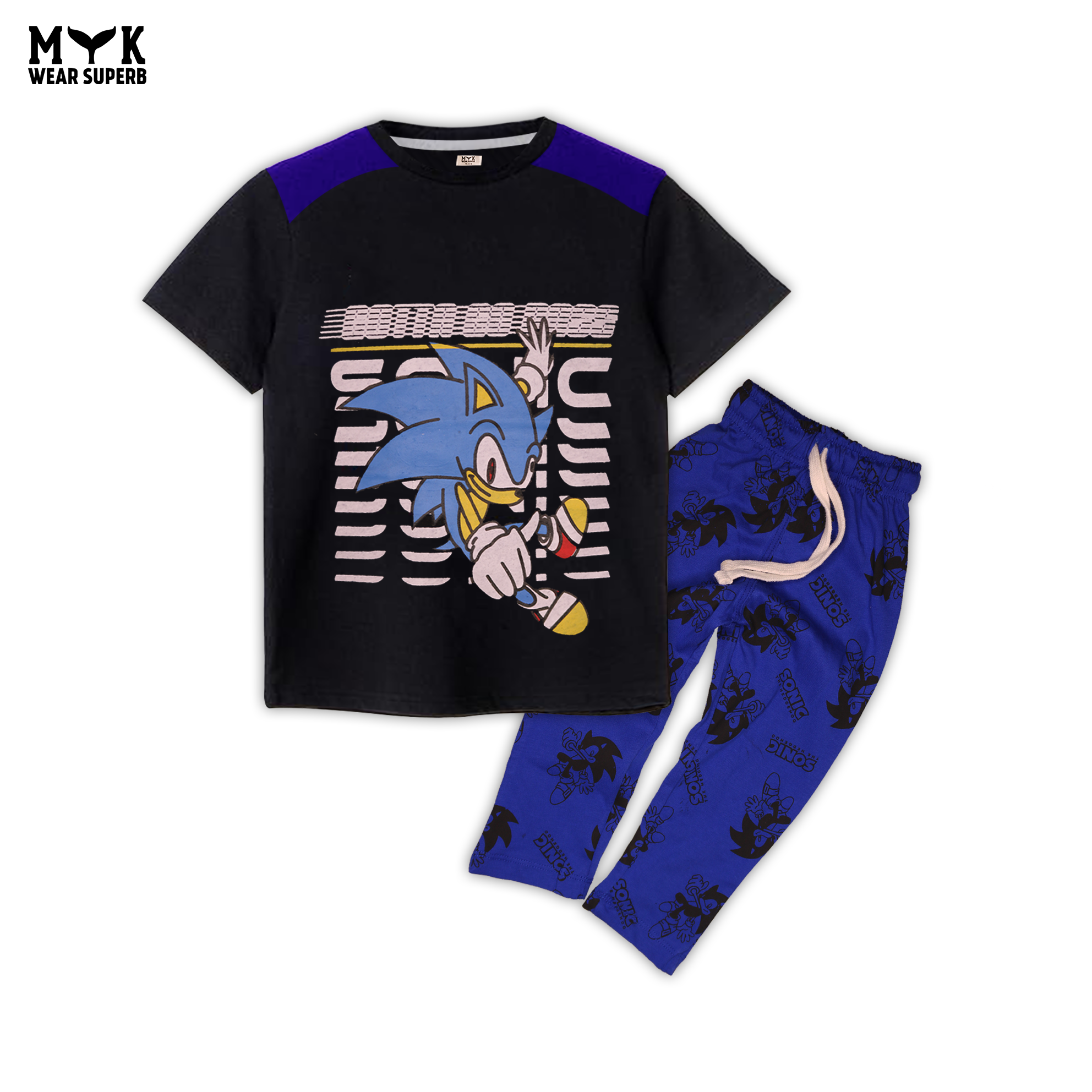 Sonic Themed Boys' Summer Outfit – Trendy & Comfortable