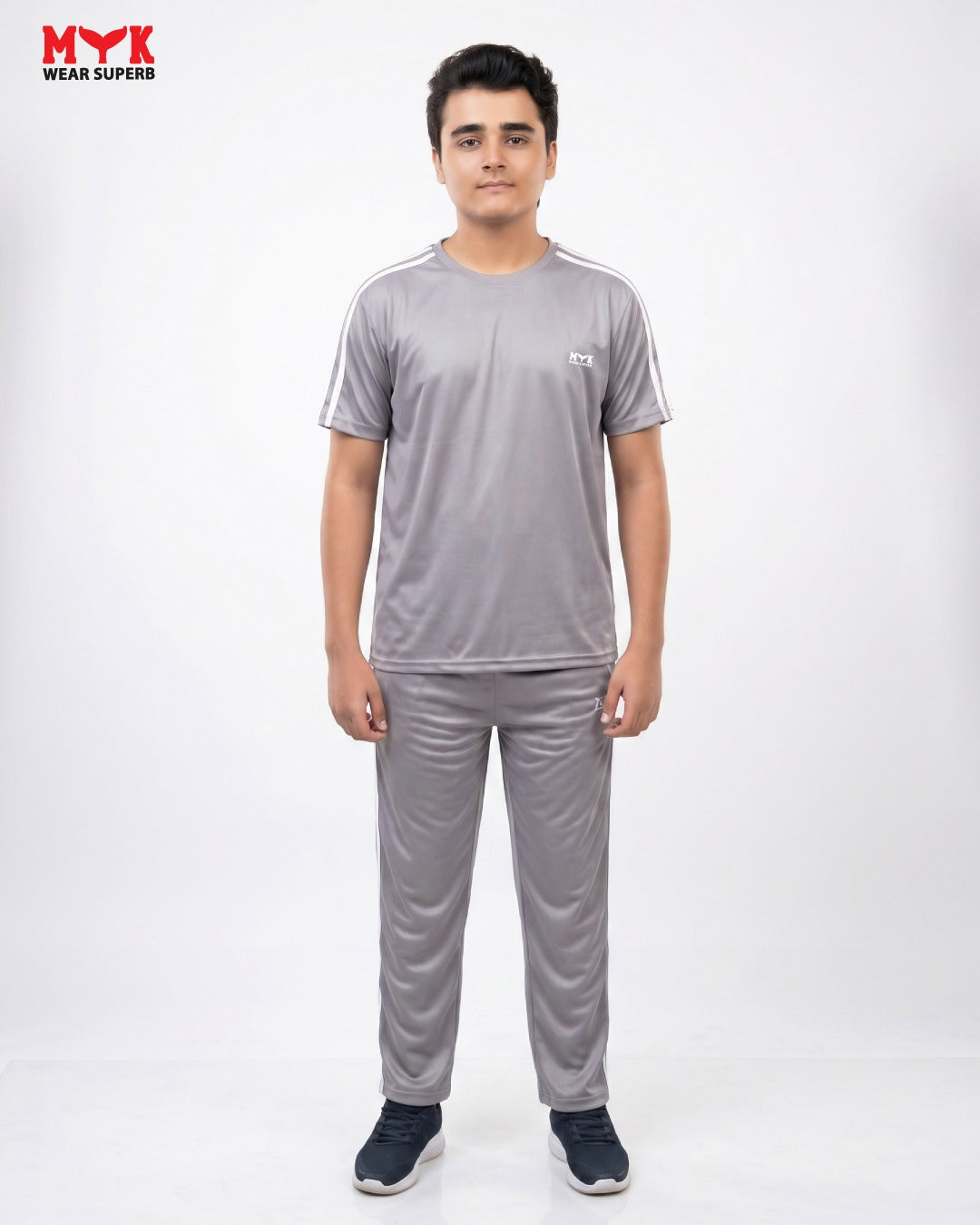 Mens Grey MYK Summer Tracksuit