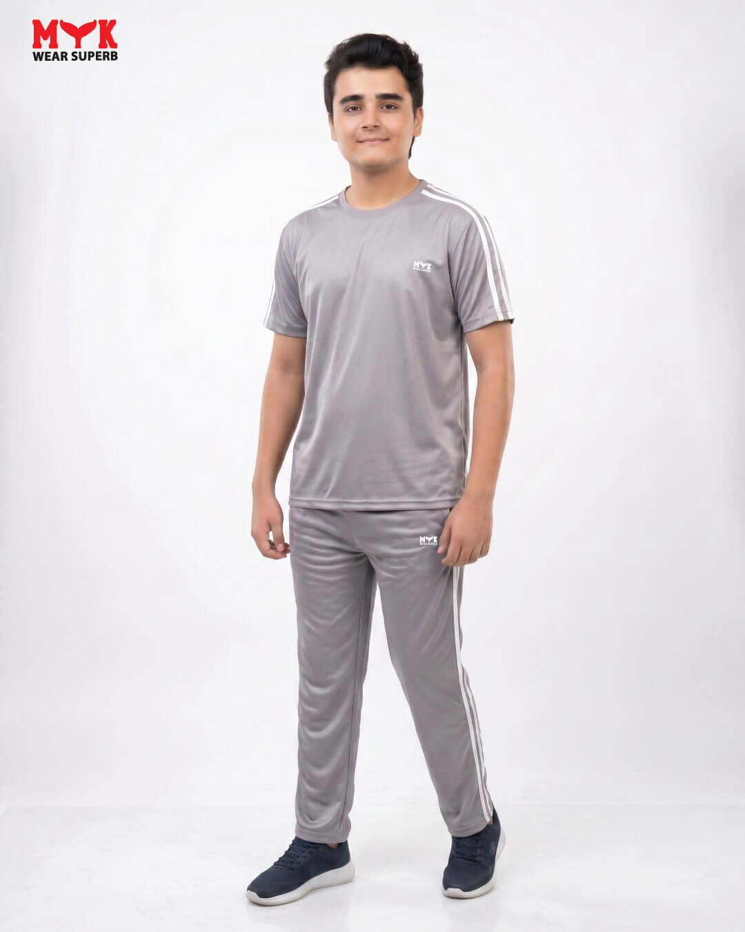 Mens Grey MYK Summer Tracksuit