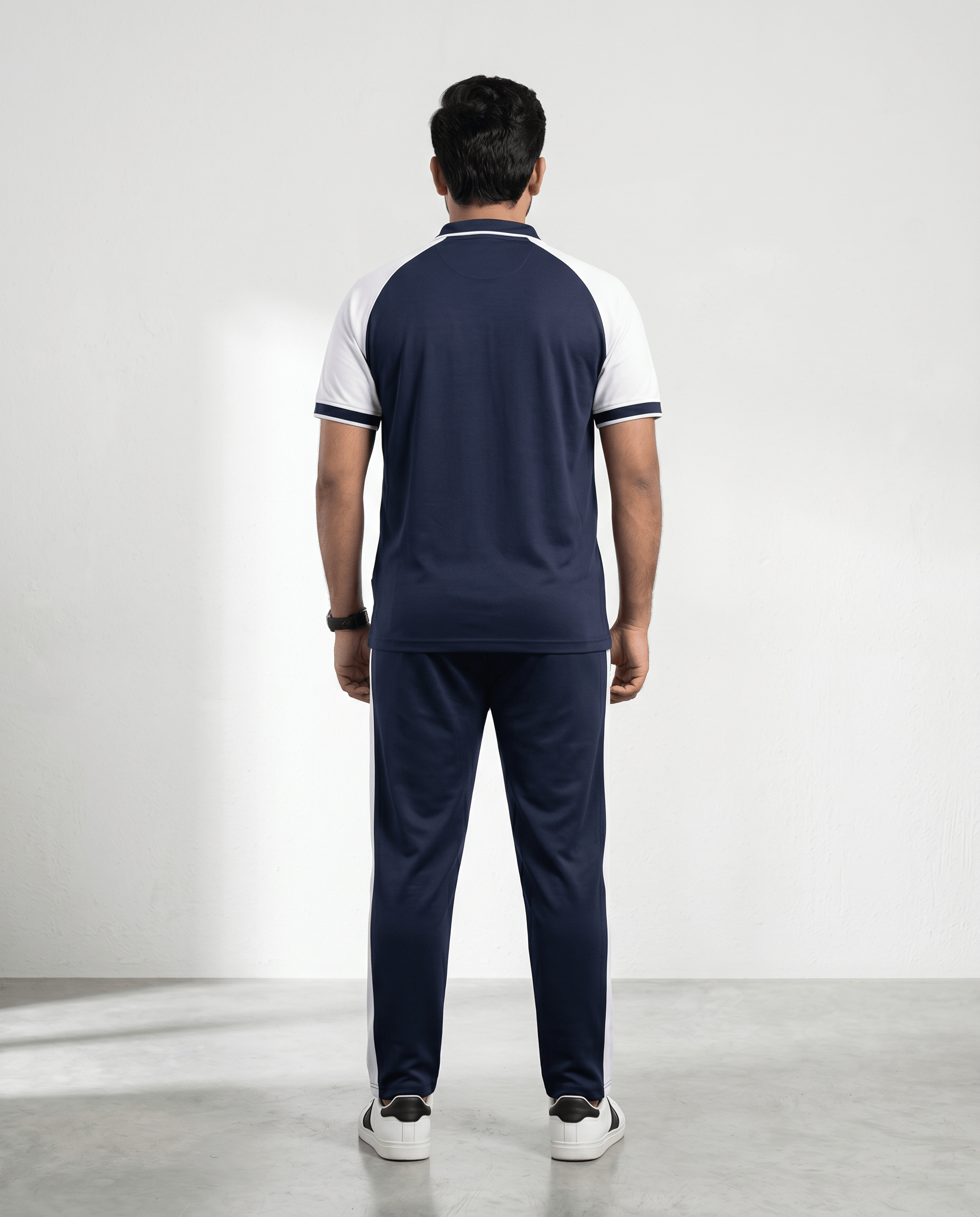Navy Blue & White Polo Tracksuit