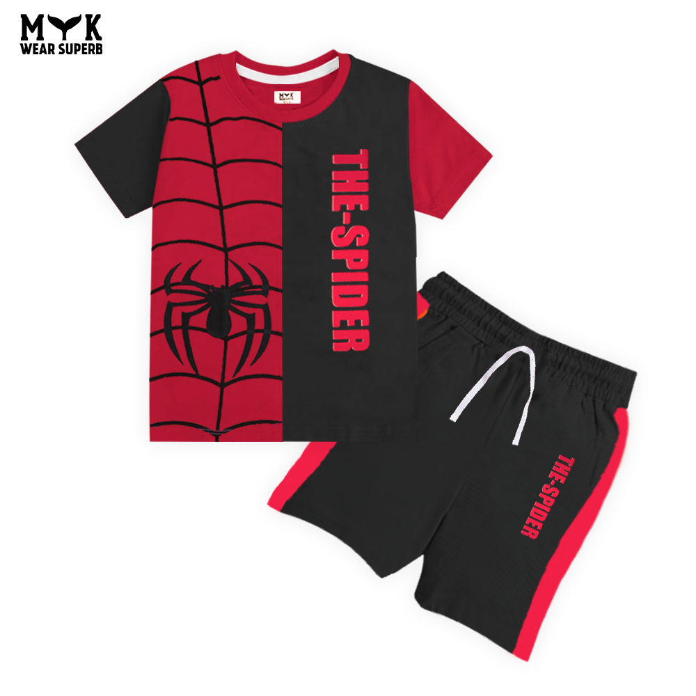 The Spider Boys’ Summer Set – Red & Black Superhero Edition