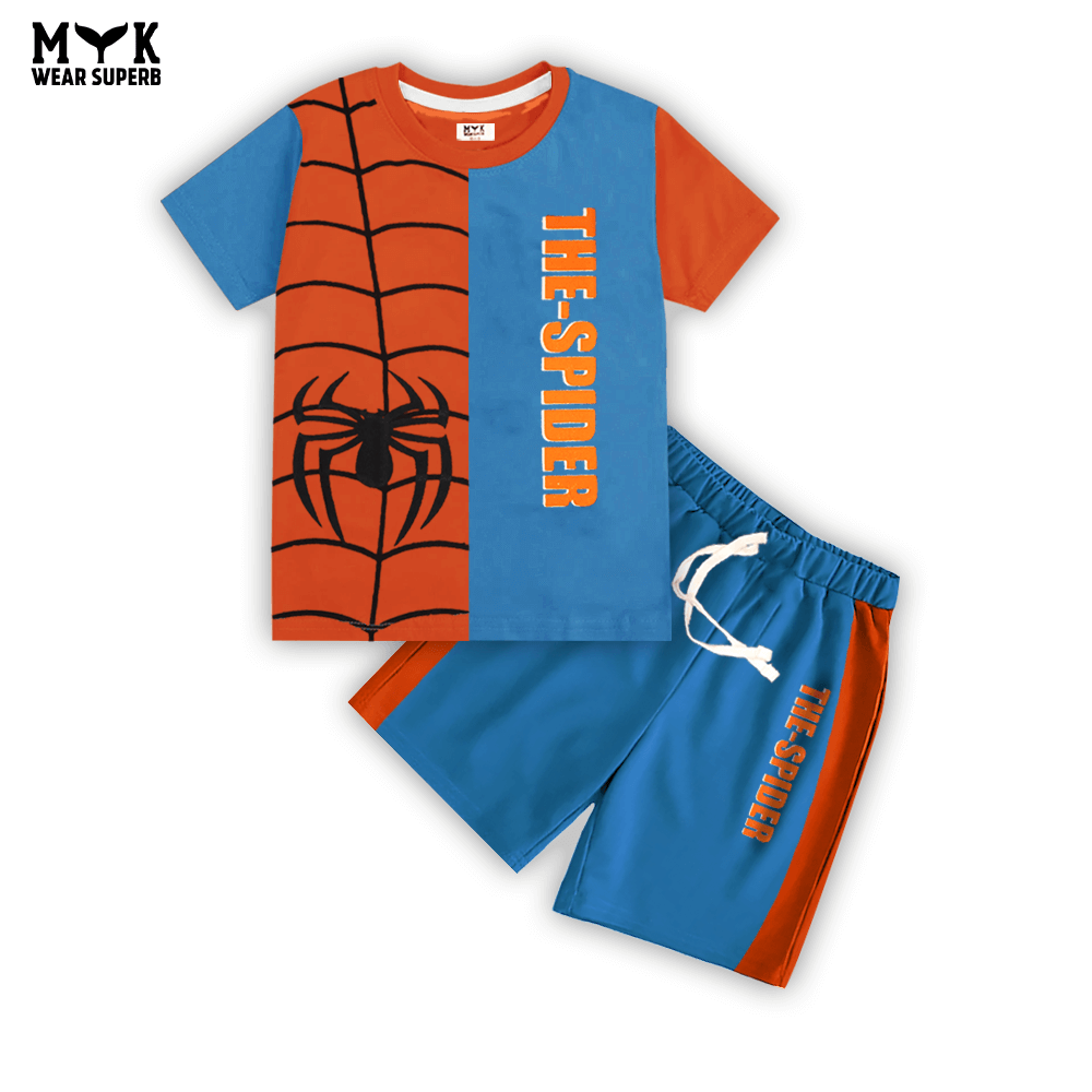 MYK The Spider Polo – Vibrant Orange & Blue Summer Essential