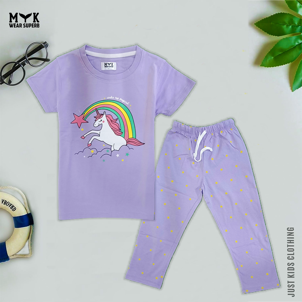 Unicorn baby Girl Clothing Sets Kids Casual Clothes Girls Rainbow