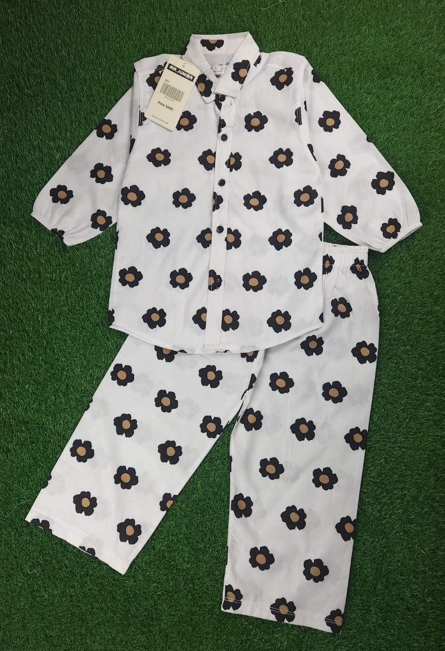 White Floral Summer Set