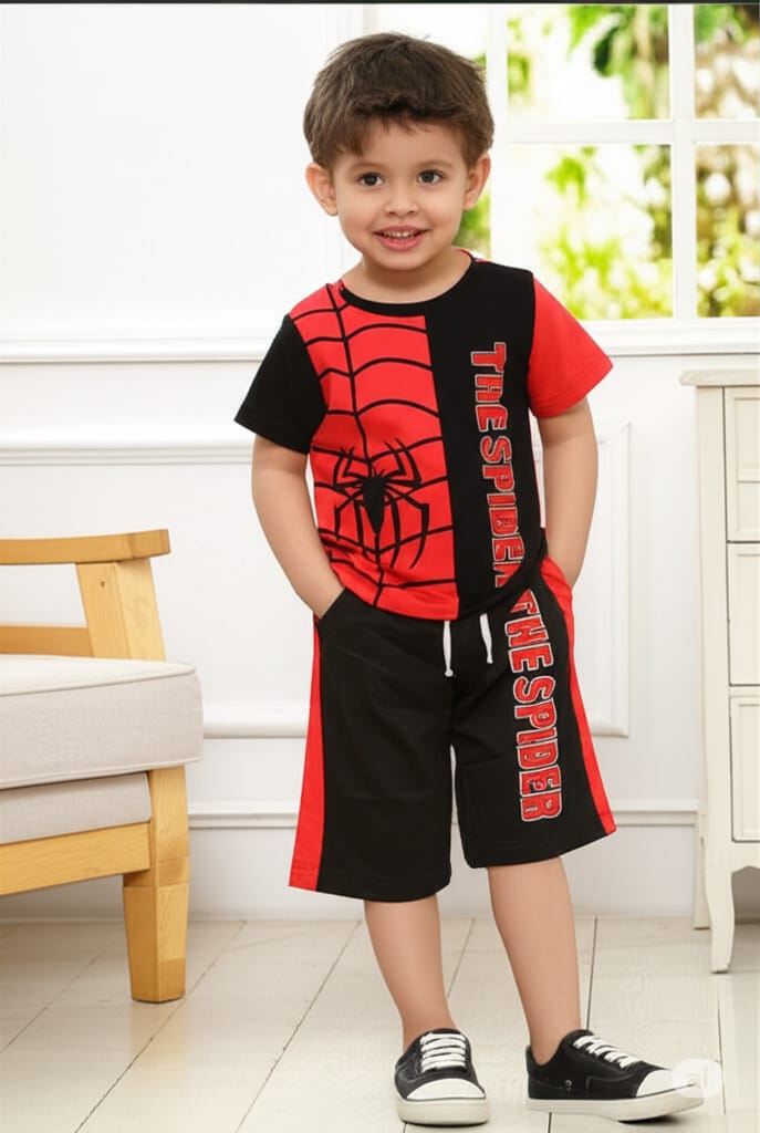 The Spider Boys’ Summer Set – Red & Black Superhero Edition
