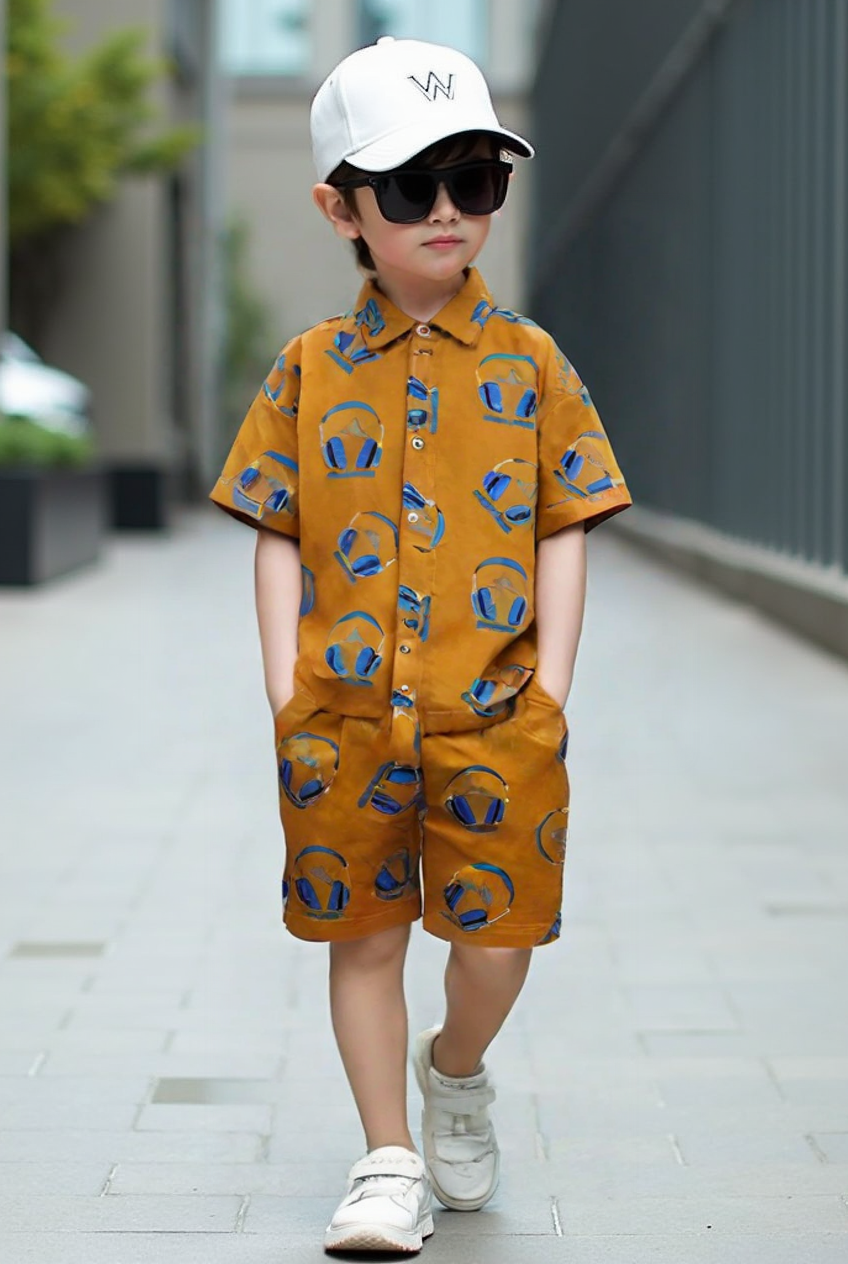 Boys Summer Linen Co-ord Set