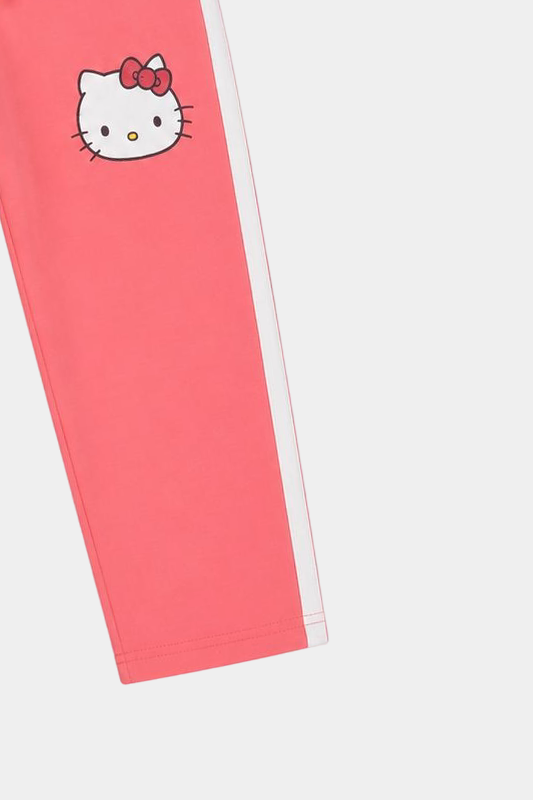 Girls’ Summer Co-ord Set - Pink Hello Kitty - MYK_Fatimas