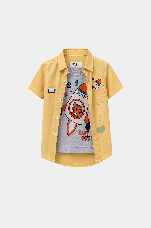 3..2..1.. Lift Off! Boys' Space Adventure Summer Outfit - MYK_Fatimas