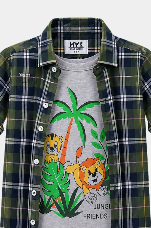 Jungle Friends Boys' Summer Outfit - MYK_Fatimas