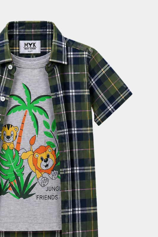 Jungle Friends Boys' Summer Outfit - MYK_Fatimas
