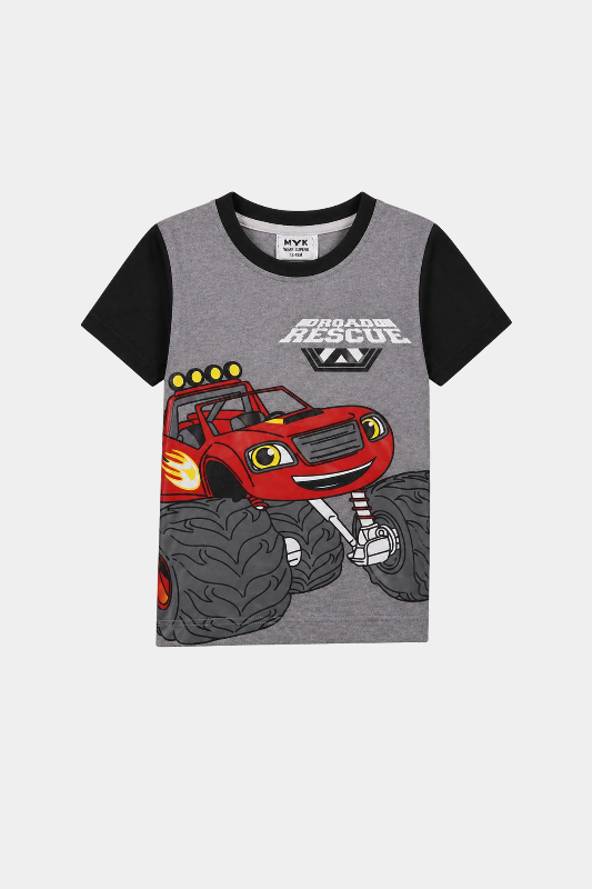 Road Rescue Monster Truck Kids Summer Outfit - MYK_Fatimas