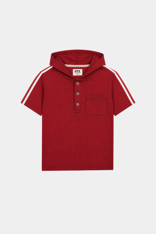 Sporty Champ Kids Hooded Set – Jersey Red Edition - MYK_Fatimas