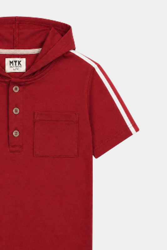 Sporty Champ Kids Hooded Set – Jersey Red Edition - MYK_Fatimas