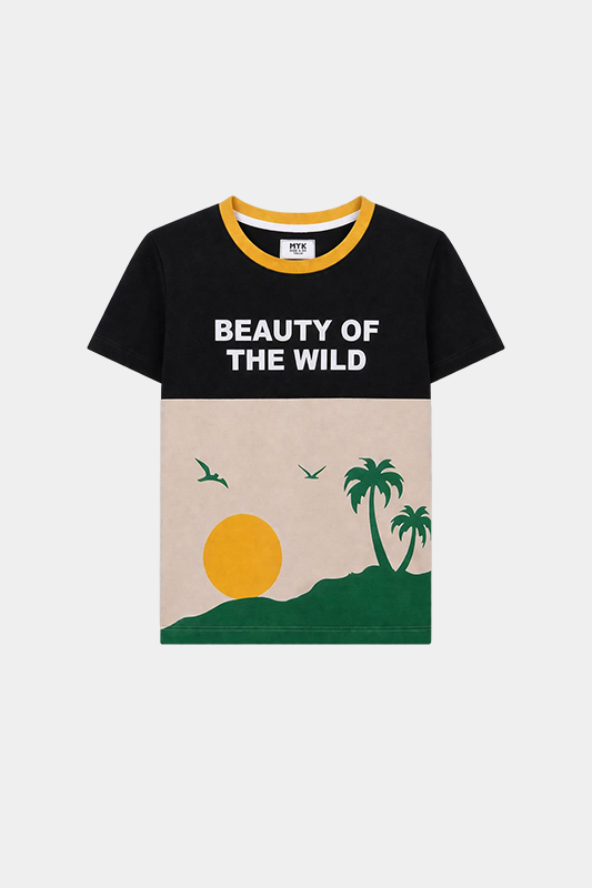 Beauty of the Wild" Boys' Summer Co-Ord Set - MYK_Fatimas