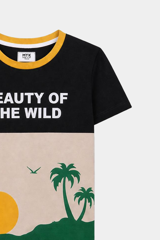 Beauty of the Wild" Boys' Summer Co-Ord Set - MYK_Fatimas