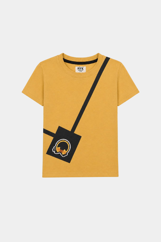 Boys' Yellow & Black Music-Themed T-Shirt and Shorts Set - MYK_Fatimas
