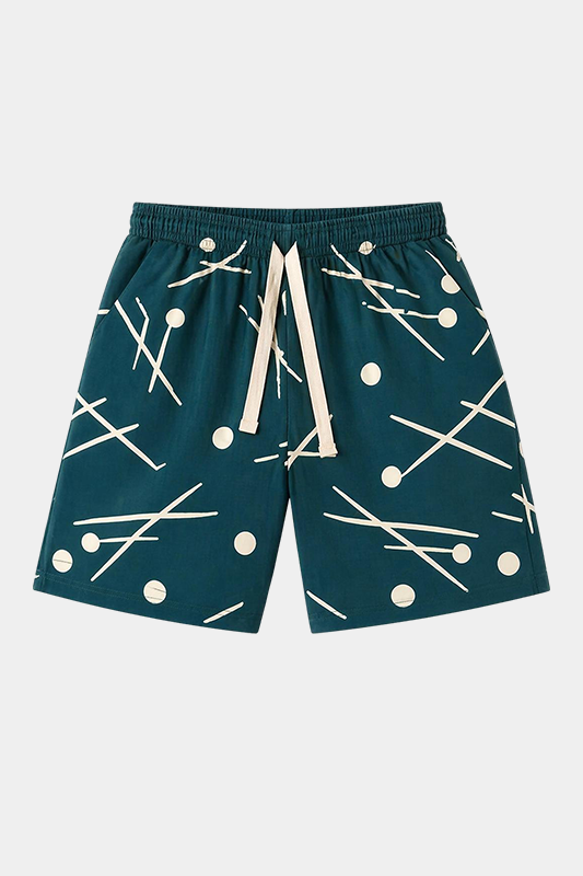 Green & White Casual Linen Co-Ord Set for Kids - MYK_Fatimas