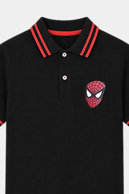 Boys Half Selves Polo T Shirt ( Spider Man ) - MYK_Fatimas
