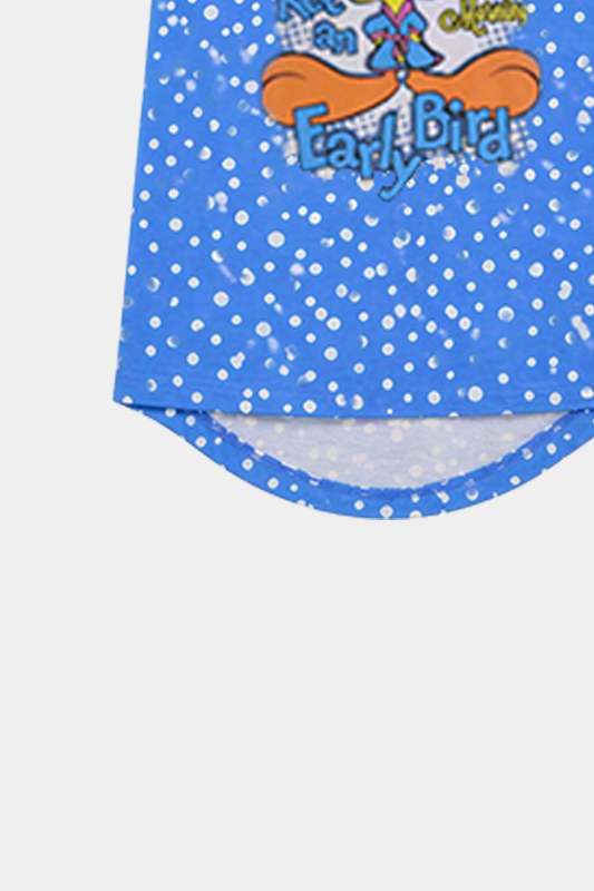 Baby Girl Tweety Printed Blue Dot Tee - MYK_Fatimas