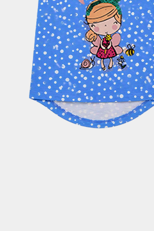 Baby Girl Dot Blue Bee Printed tee - MYK_Fatimas