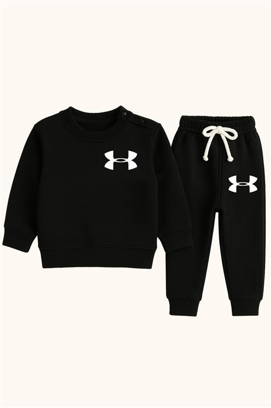 Black Sweatshirt & Jogger Set – Under Armour