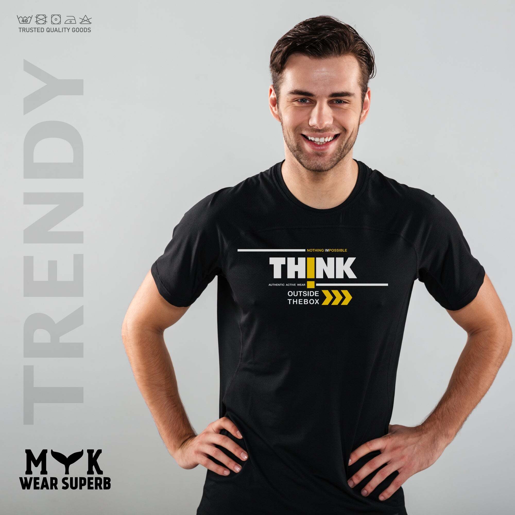 Think Outside The Box T-shirt For Men - MYK_Fatimas