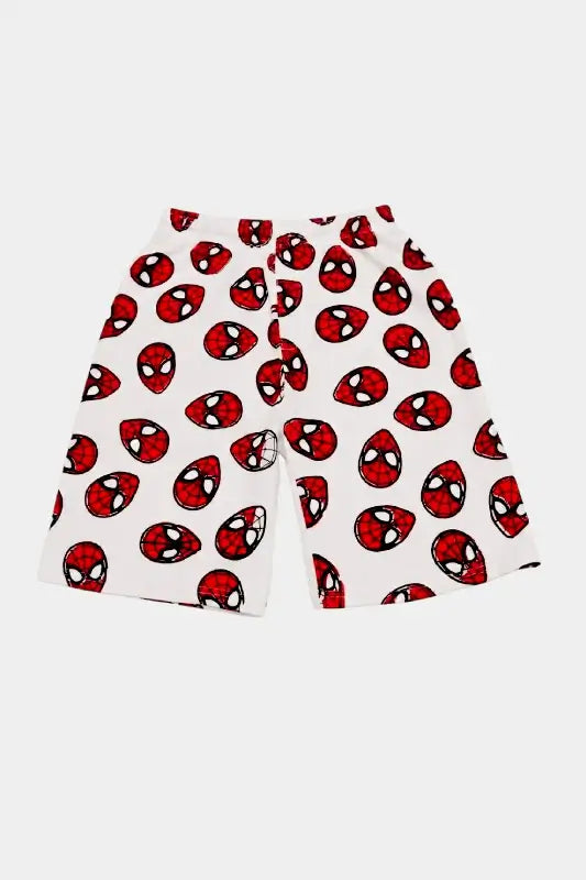 Superhero Printed Summer Nicker Shirt Set