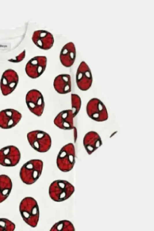Superhero Printed Summer Nicker Shirt Set